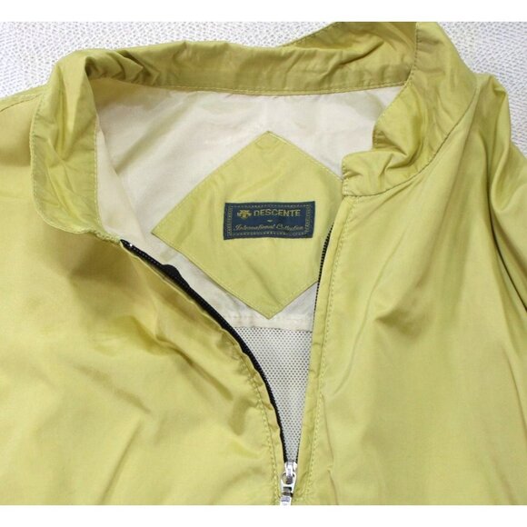 Descente International Collection Mens Yellow Windbreaker Jacket Rock Barn Golf - Picture 7 of 11